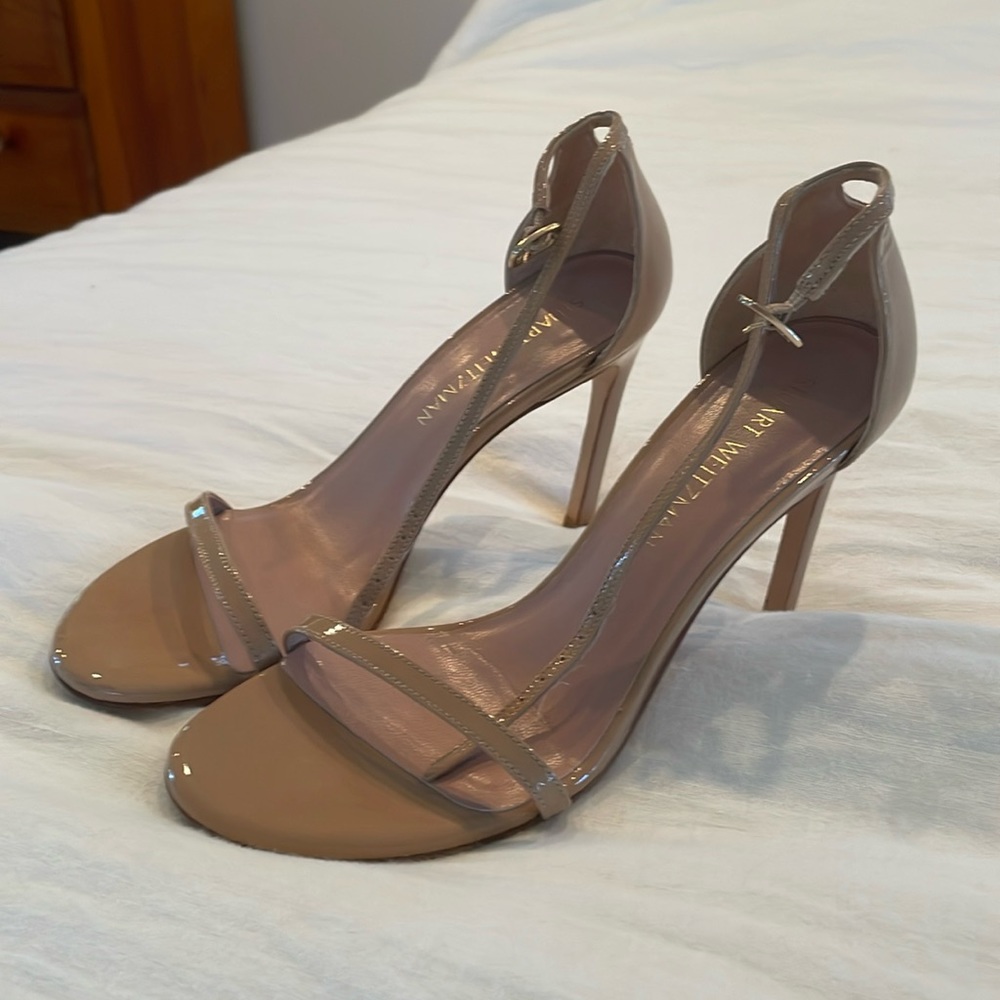 Perfect Stuart weitzmen nudist curve 100 sandal. Worn once for wedding